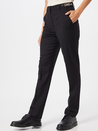 Pantaloni cu dungă The Kooples pe negru, Vizualizare model