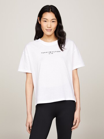 T-shirt 'Sport Essential' TOMMY HILFIGER en blanc : devant