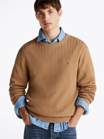 TOMMY HILFIGER Pullover in Braun