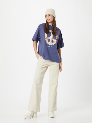 LEVI'S ® Shirts 'Graphic Short Stack Tee' i blå