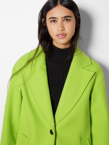 Bershka Prechodný kabát - Zelená