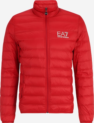 EA7 Emporio Armani Winterjas in de kleur Lichtgrijs / Rood, Productweergave