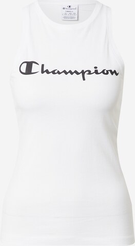 Top sportivo di Champion Authentic Athletic Apparel in bianco: frontale