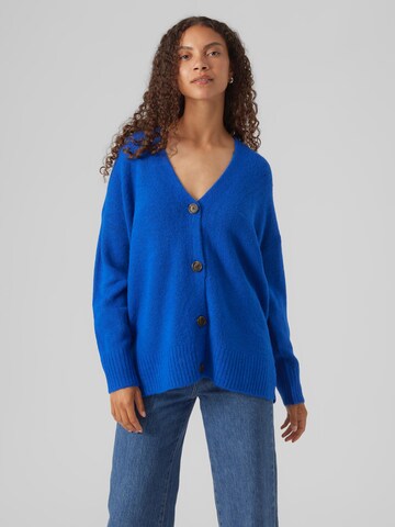 VERO MODA Knit Cardigan 'LEFILE' in Blue: front