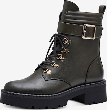 TAMARIS Lace-Up Ankle Boots in Green: front