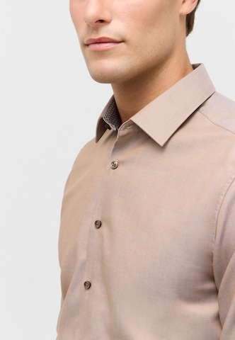 ETERNA Slim fit Business shirt in Brown