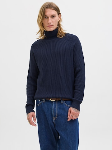Pullover 'JJPANNEL' di JACK & JONES in blu: frontale