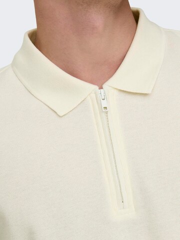 Only & Sons Poloshirt 'MIKE' in Weiß