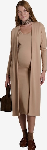 Robe LYN MAMA en beige : devant