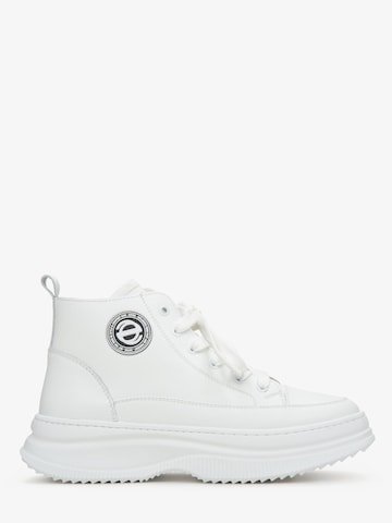 Estro Sneakers hoog '09-2449' in Wit: voorkant