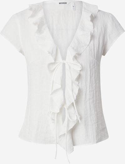 WEEKDAY Pusero 'Liv' värissä valkoinen, Tuotenäkymä