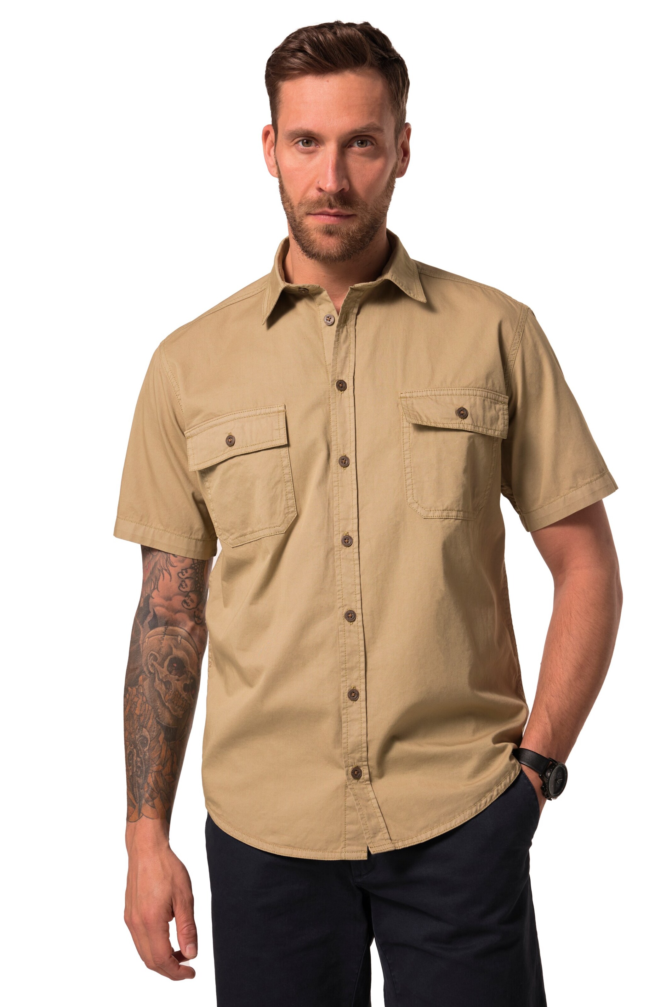 Coupe regular Chemise JP1880 en beige