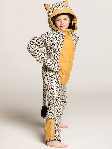 WeeDo Dungarees 'Cheetado Leopard' in Mixed colors: front