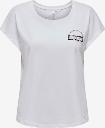 Maglietta 'AUB-Save Life' di ONLY PLAY in bianco: frontale