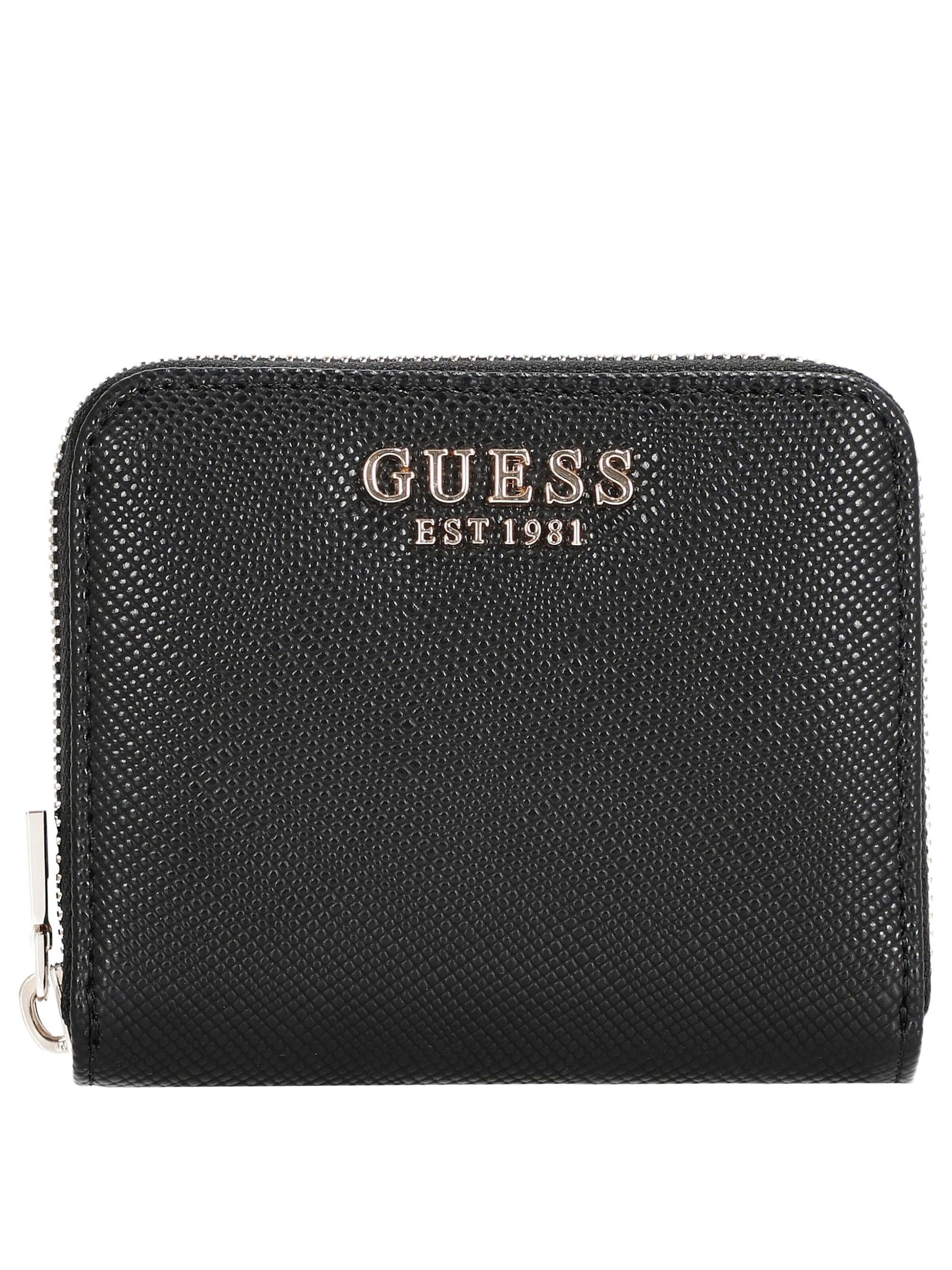 GUESS Originals Portemonnaie 'Laurel'‌‌‌‌‌‌‌‌ in Schwarz: Vorderseite