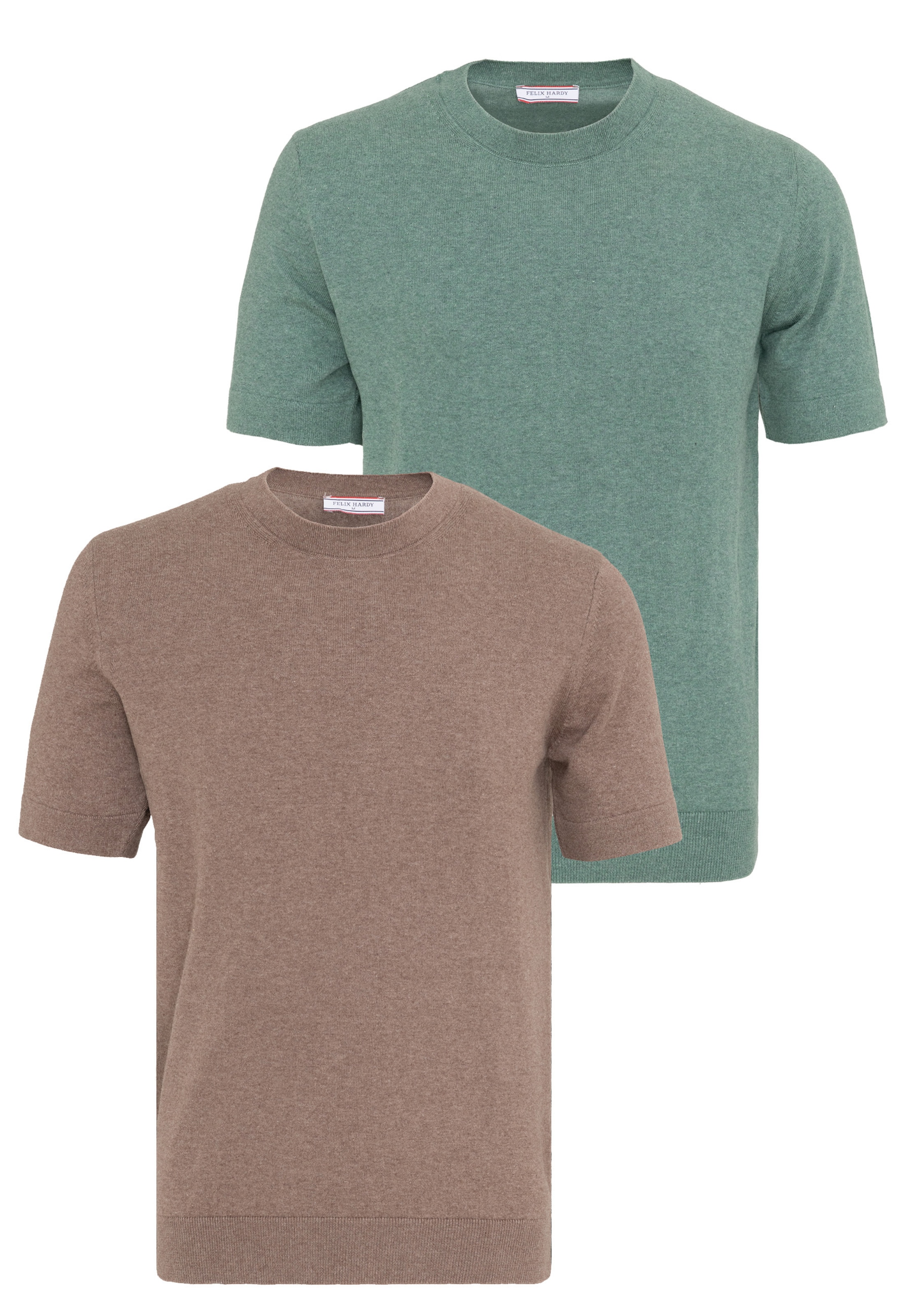 Felix Hardy T-Shirt en marron / vert, Vue avec produit
