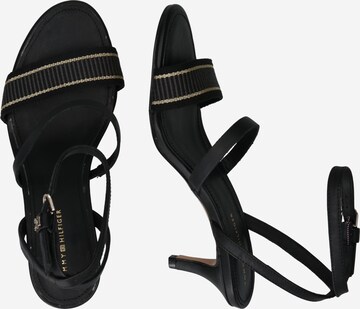 TOMMY HILFIGER Strap sandal in Black