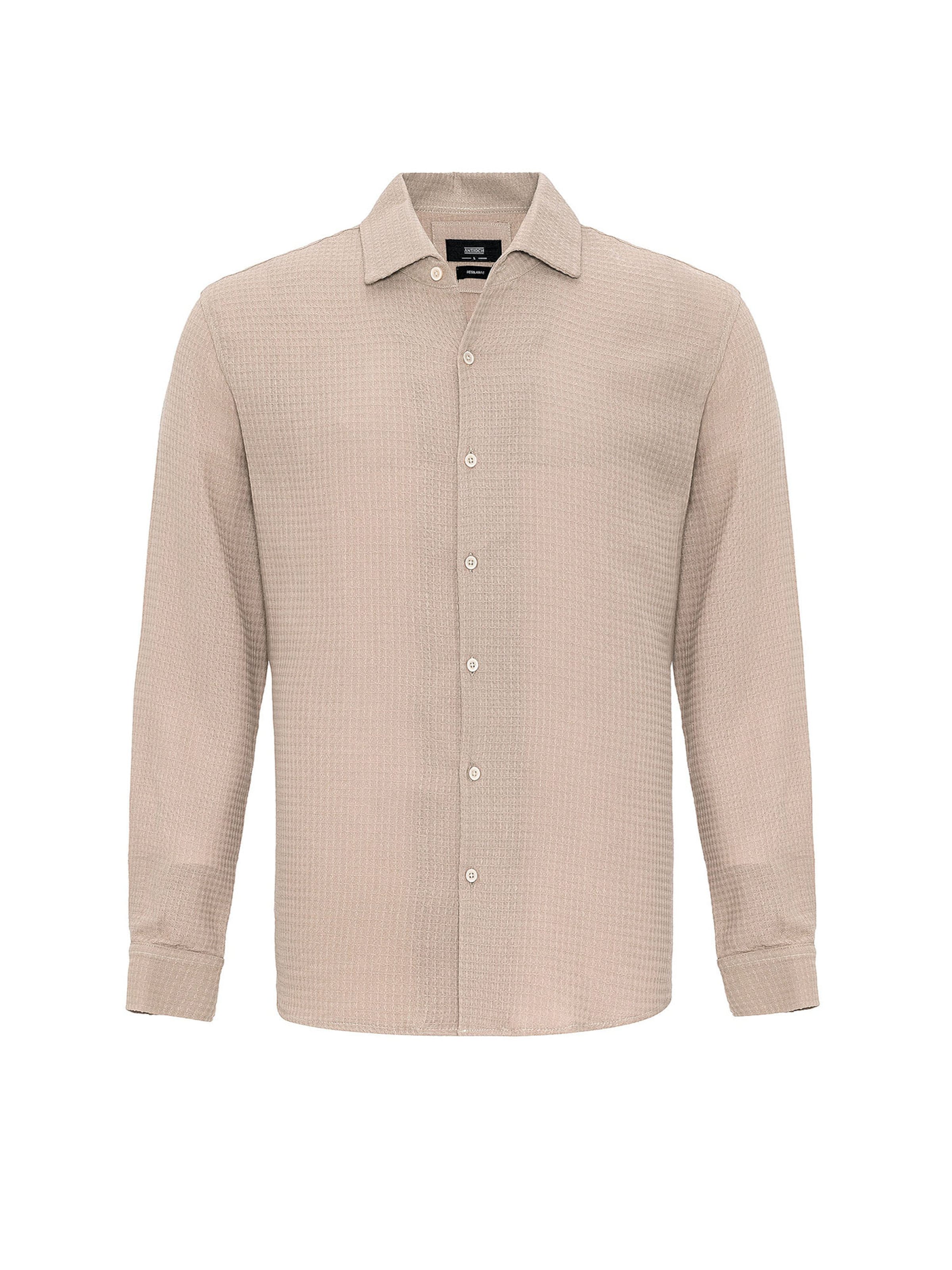 Antioch Regular Fit Hemd in Beige: Vorderseite