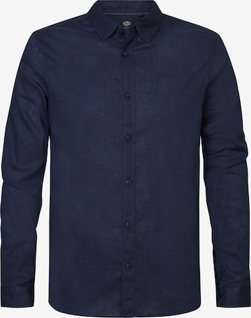 Petrol Industries Regular fit Button Up Shirt 'Sunwaveify' in Blue: front