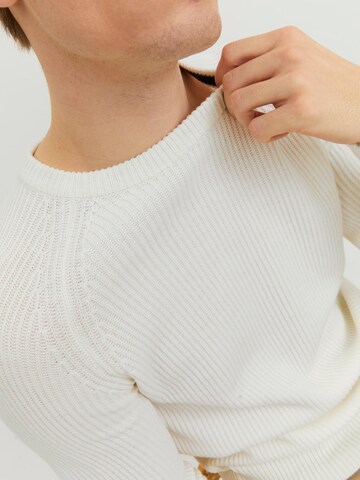 JACK & JONES Sweater 'Pannel' in White