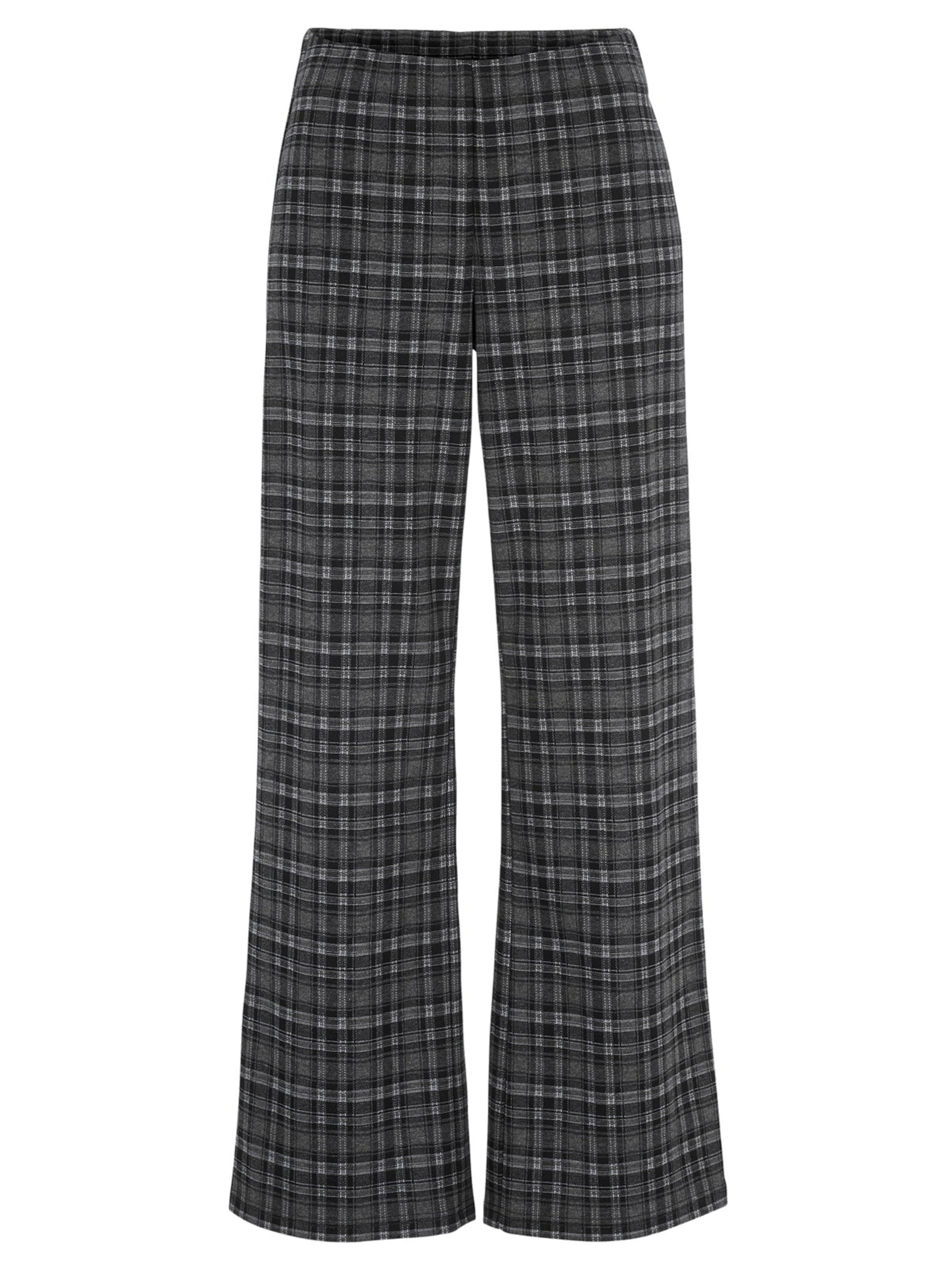 Cellbes of Sweden Wide leg Broek in Grijs: voorkant