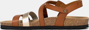 Bayton Strap Sandals 'Gerone' in Brown