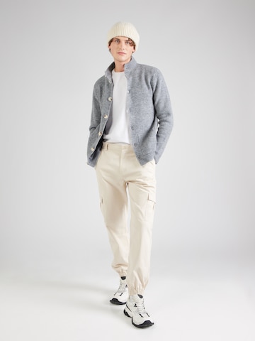 Key Largo Gebreid vest 'LUZERN' in Grijs