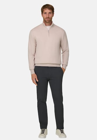 Boggi Milano Slim fit Chino trousers in Grey: front