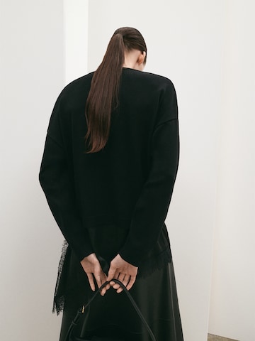 MANGO Sweatshirt 'Webby' in Black