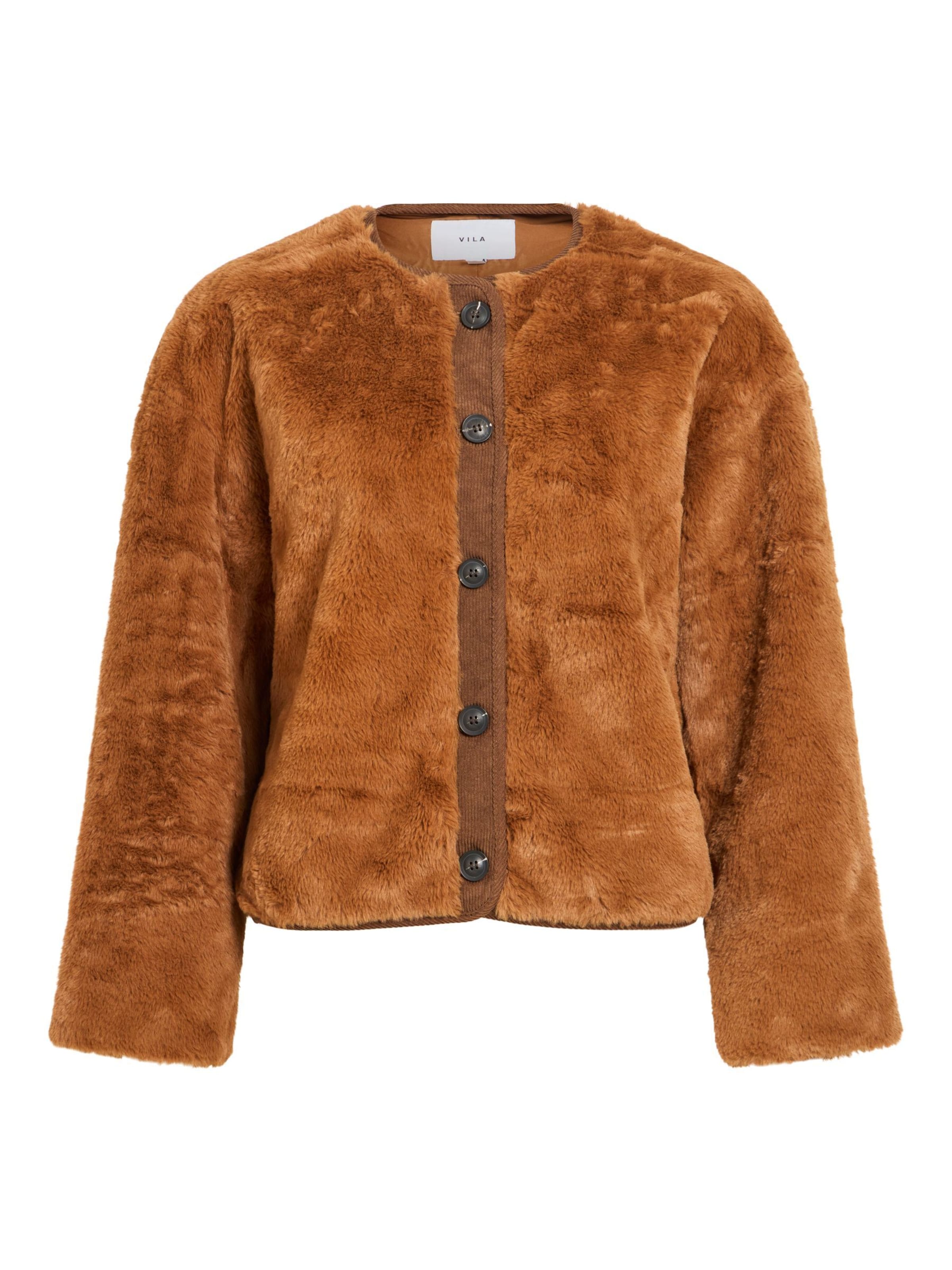 VILA - Chaqueta de entretiempo 'VIAvo' en marrón: frente