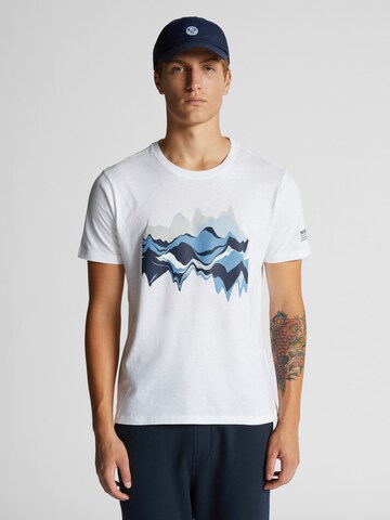 T-Shirt North Sails en blanc : devant