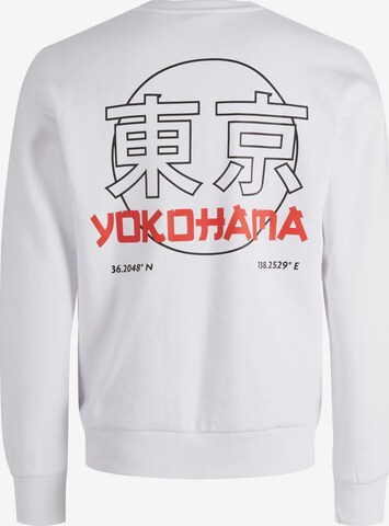 JACK & JONES Sweatshirt 'TOKYO' in Weiß