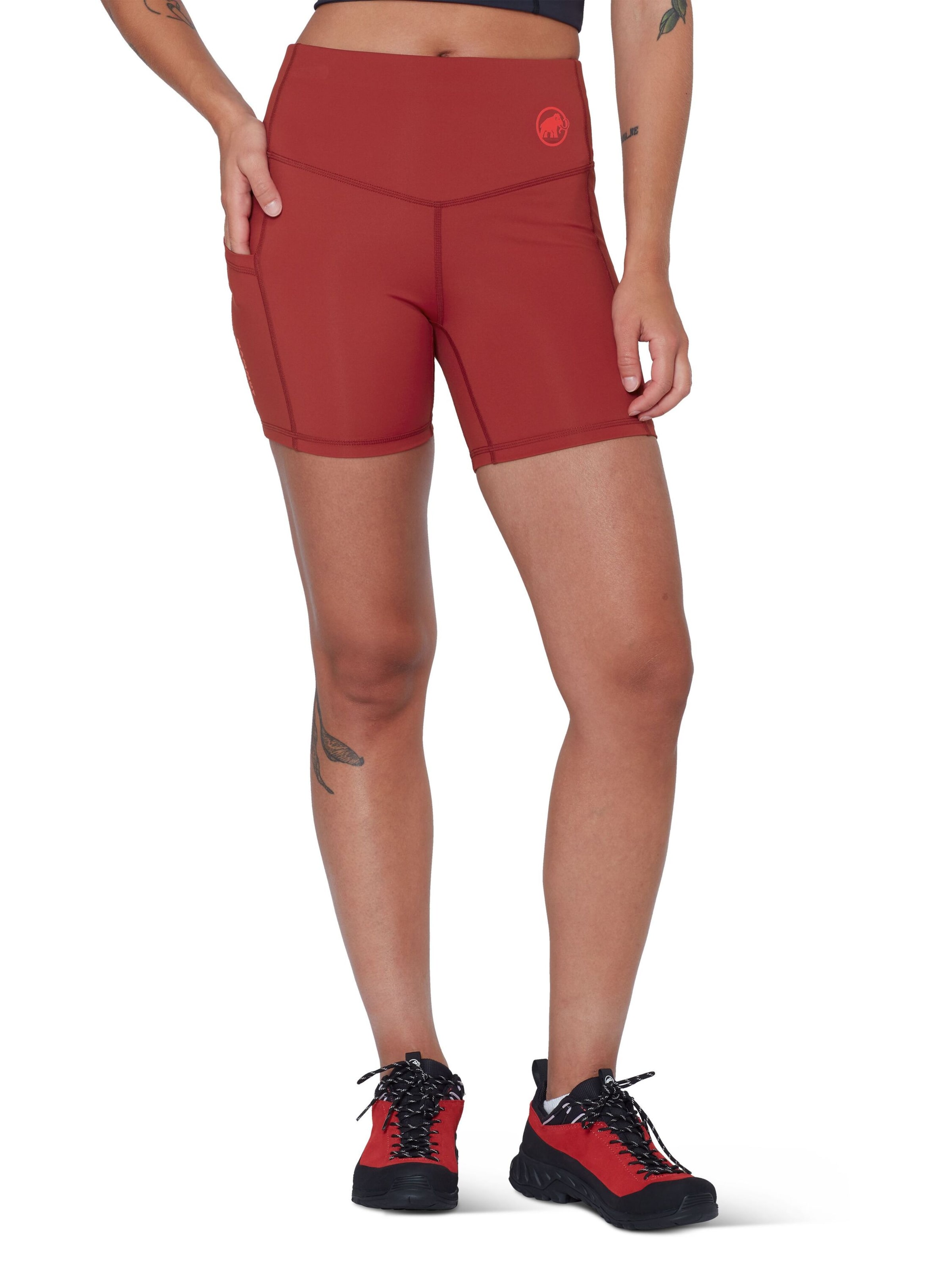 MAMMUT Skinny Hose 'Massone' in Rot: Vorderseite