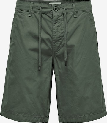 Only & Sons Shorts 'Loc' in Grün: Vorderseite