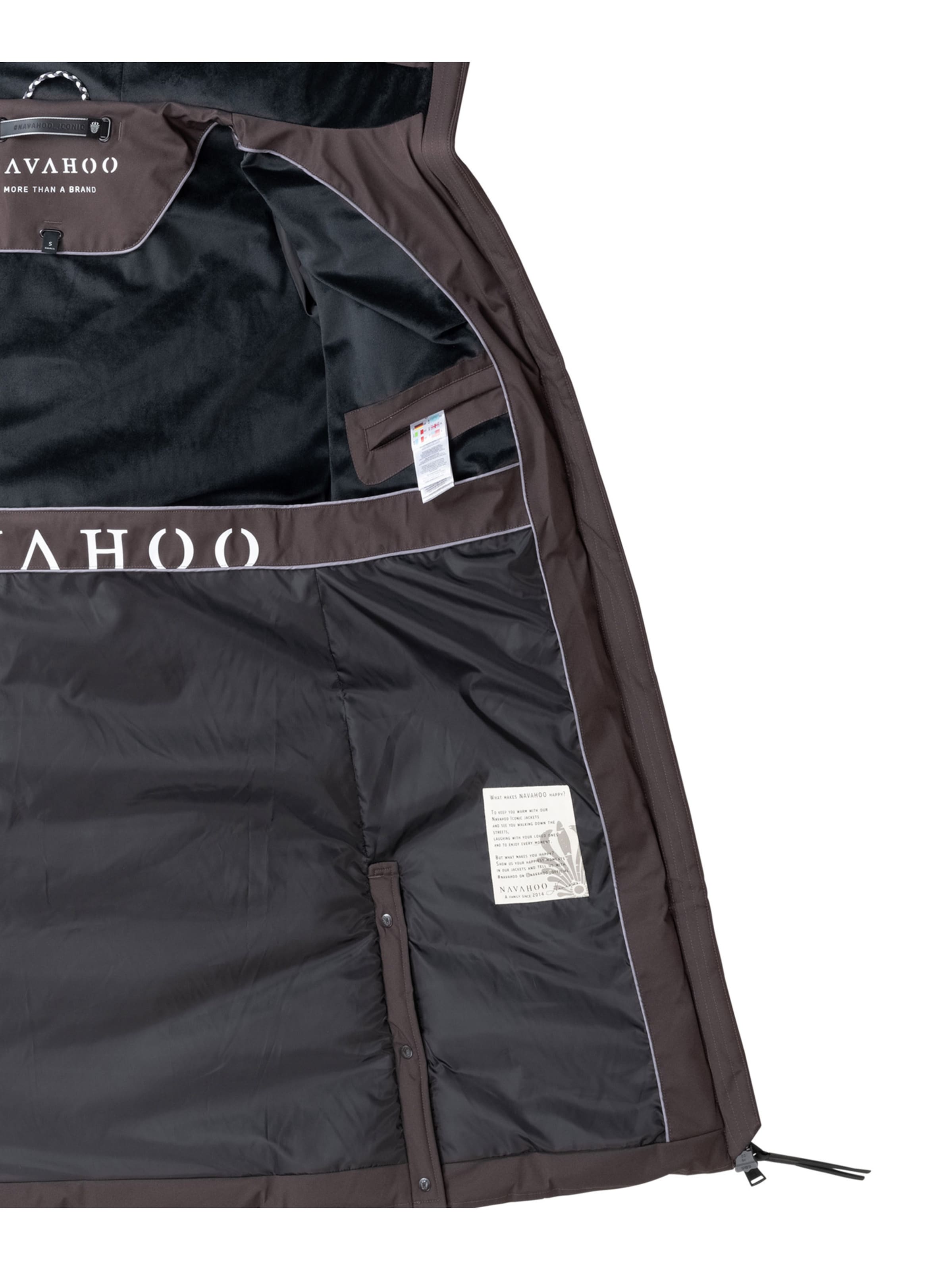 NAVAHOO Mantel 'N009' in Braun