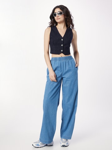 Wide Leg Jean 'IDAS' minimum en bleu