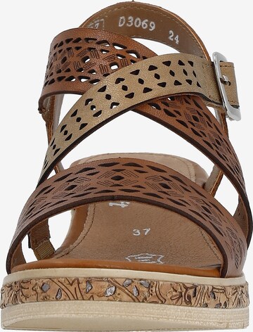 REMONTE Strap Sandals in Brown