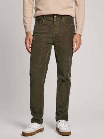 Coupe slim Pantalon Pepe Jeans en vert : devant