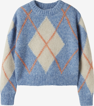NAME IT Pulover 'NKFNOREEN' veličine 122-128 u boja pijeska / azur / narančasta, Pregled proizvoda