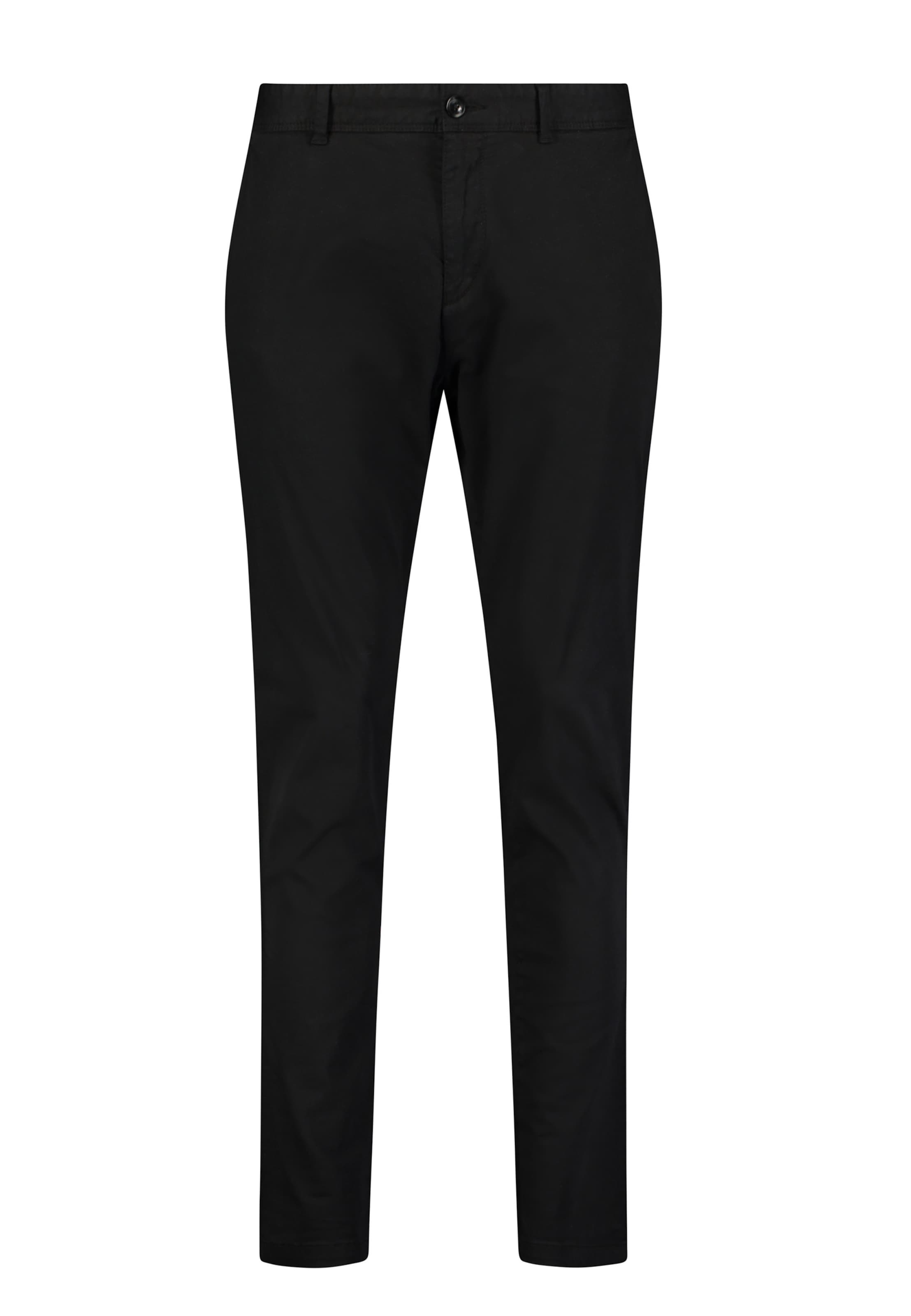 Pantalon chino ROY ROBSON en noir : devant