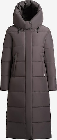 khujo Wintermantel 'Soulani5 Matt' in Grijs: voorkant