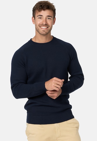 INDICODE JEANS Sweater 'Massum' in Blue: front