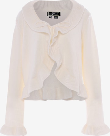 Cardigan faina en blanc : devant