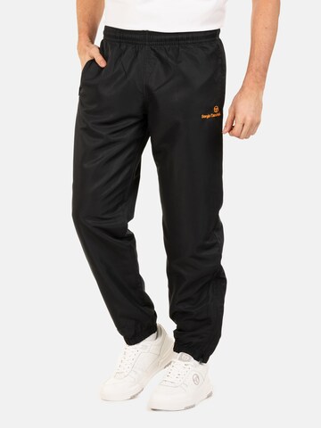 Sergio Tacchini Slim fit Workout Pants 'CARSON' in Black: front