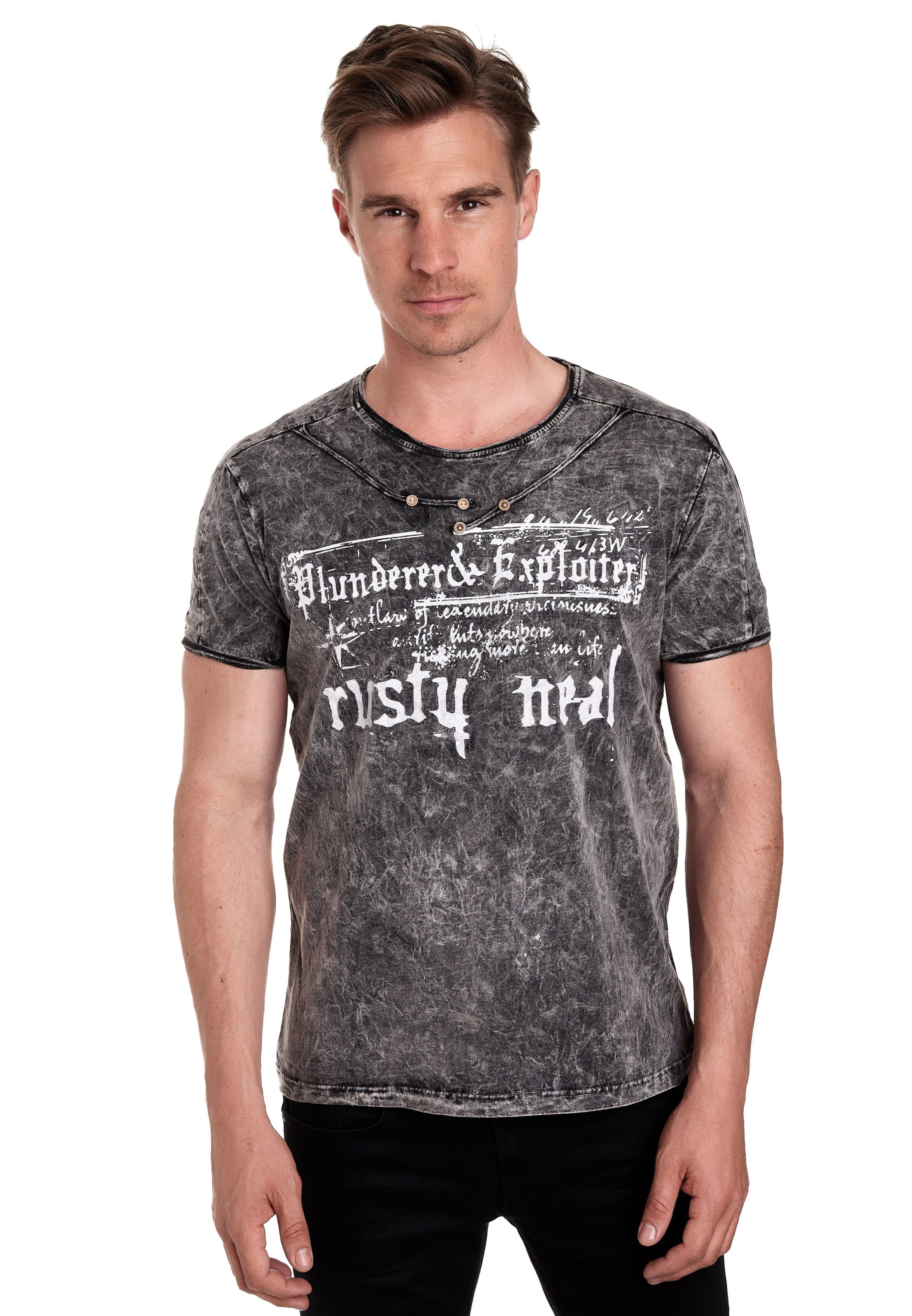 Rusty Neal Shirt in Black: front