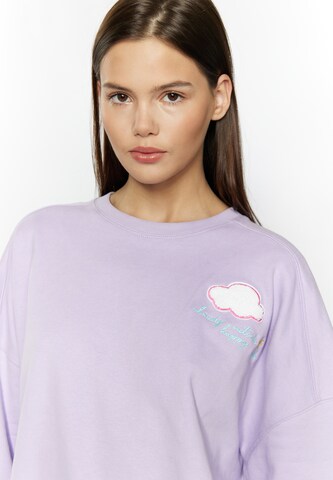 MYMO - Sweatshirt 'Keepsudry' em roxo