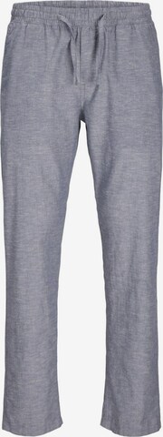 JACK & JONES Regular Pleat-Front Pants in Blue: front