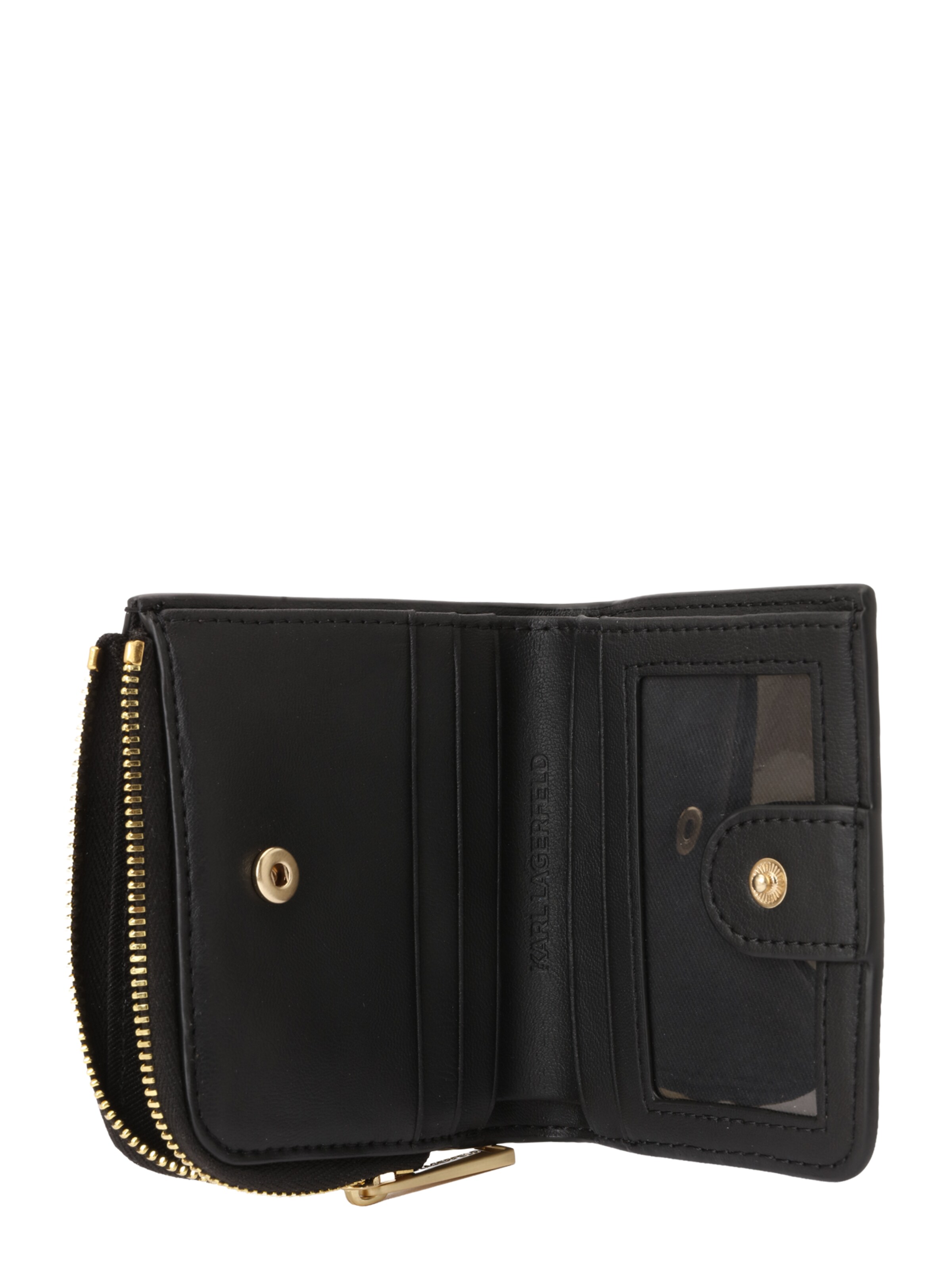 Karl Lagerfeld Rahakott 'K/KUILT', värv must: pealt vaates