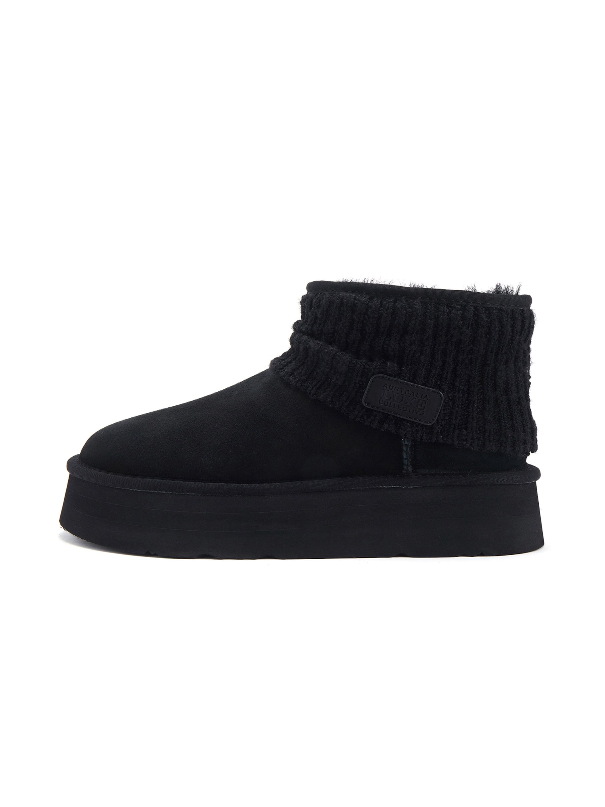 Bottines Australia Luxe Collective en noir : devant