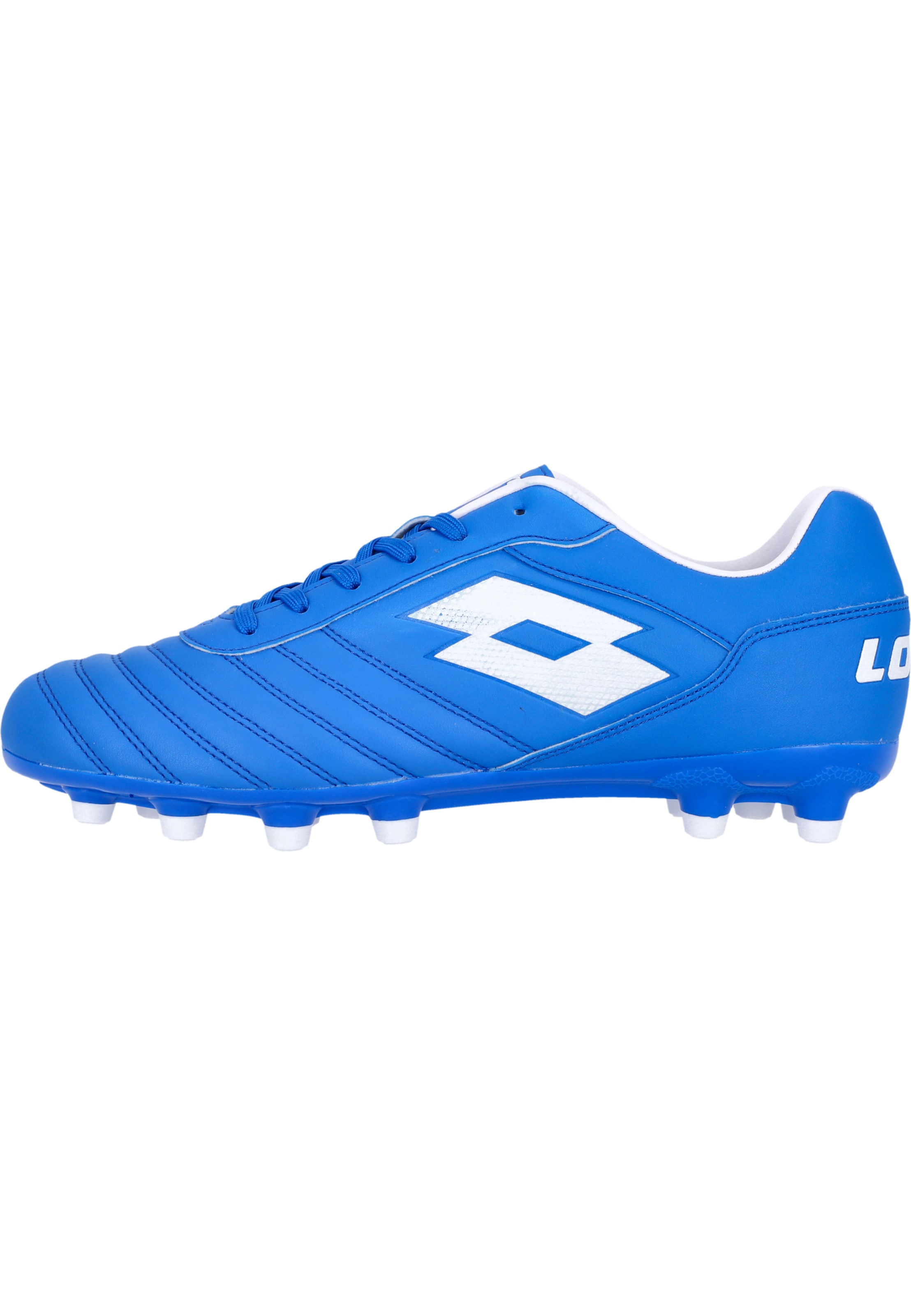 LOTTO Soccer Cleats in Blue: front